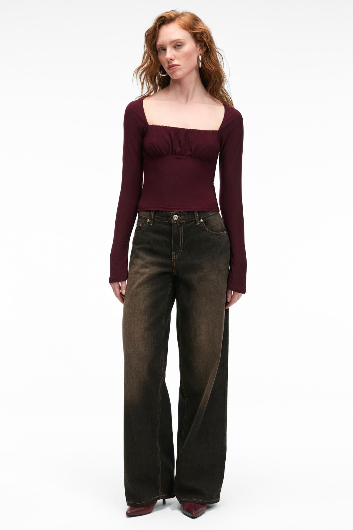 SILIVRA Damen Slim-Fit-Bluse