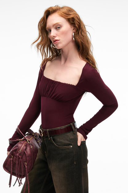 SILIVRA Damen Slim-Fit-Bluse