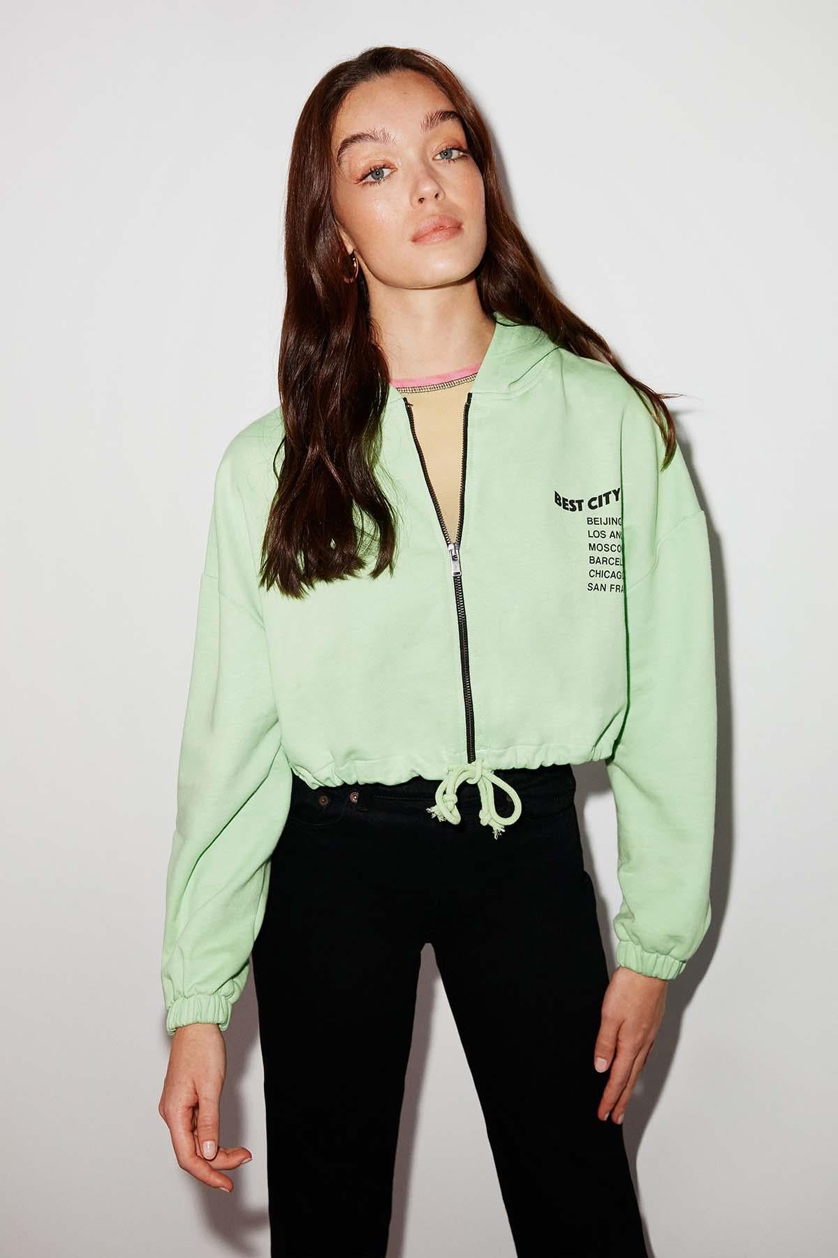 SILK Crop Sweatshirt
