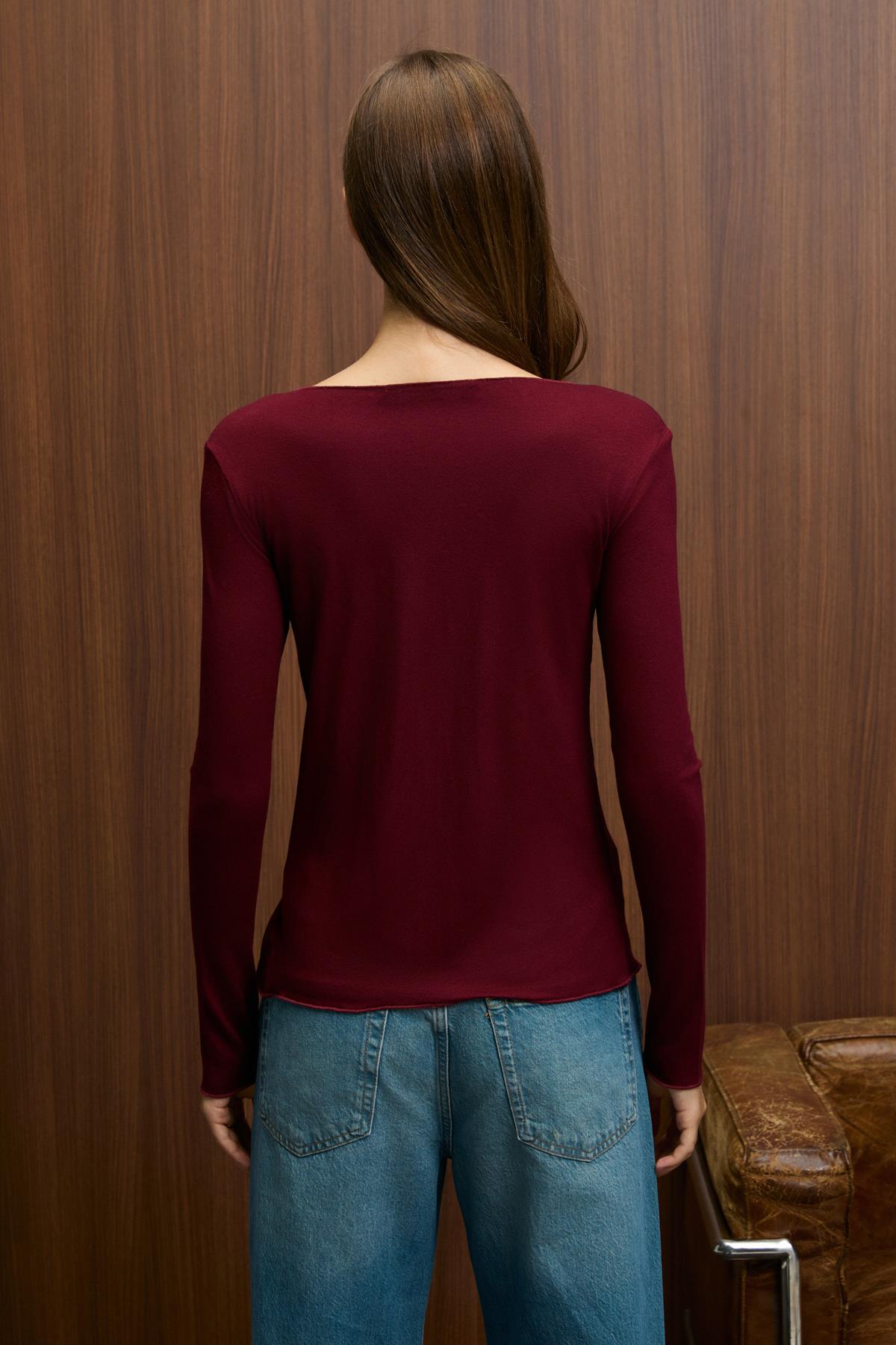 SILLARIE Damen Langarm Bluse