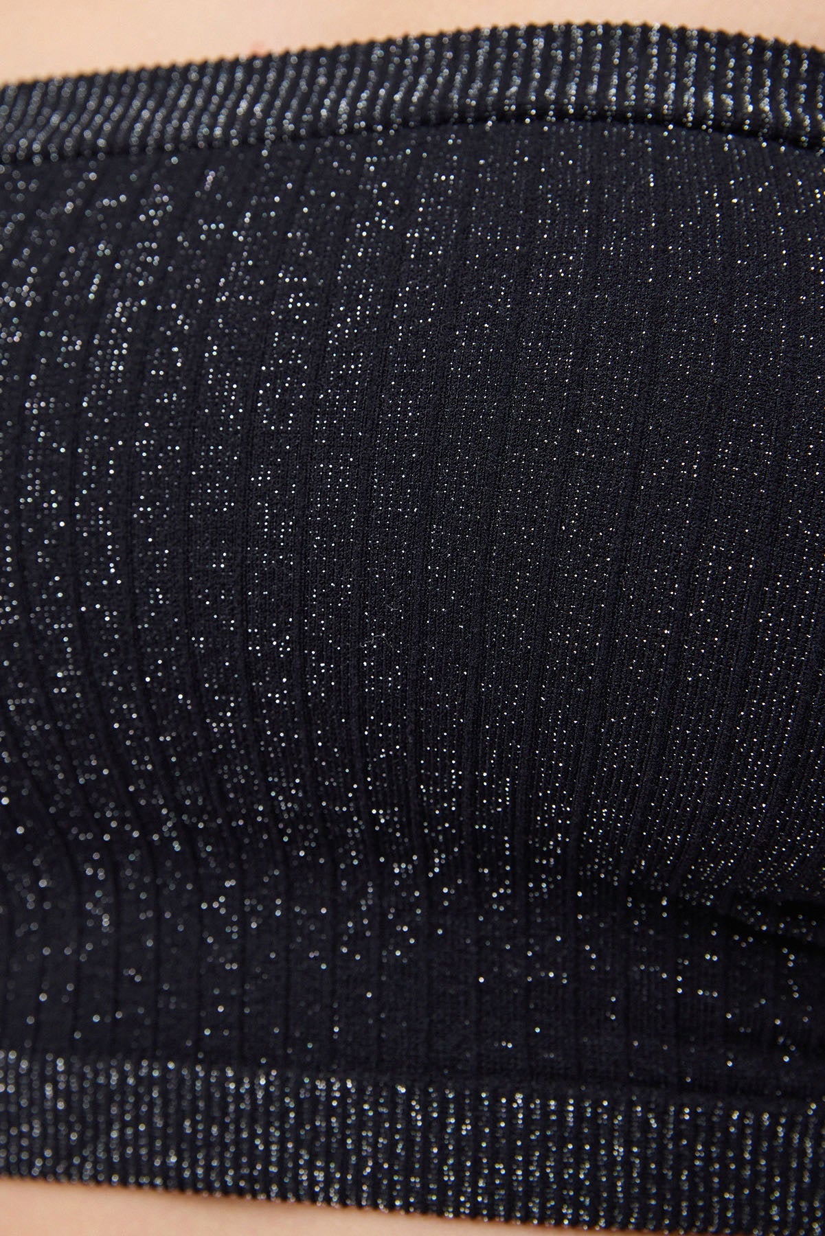 Nahtloses, glitzerndes Crop-Top