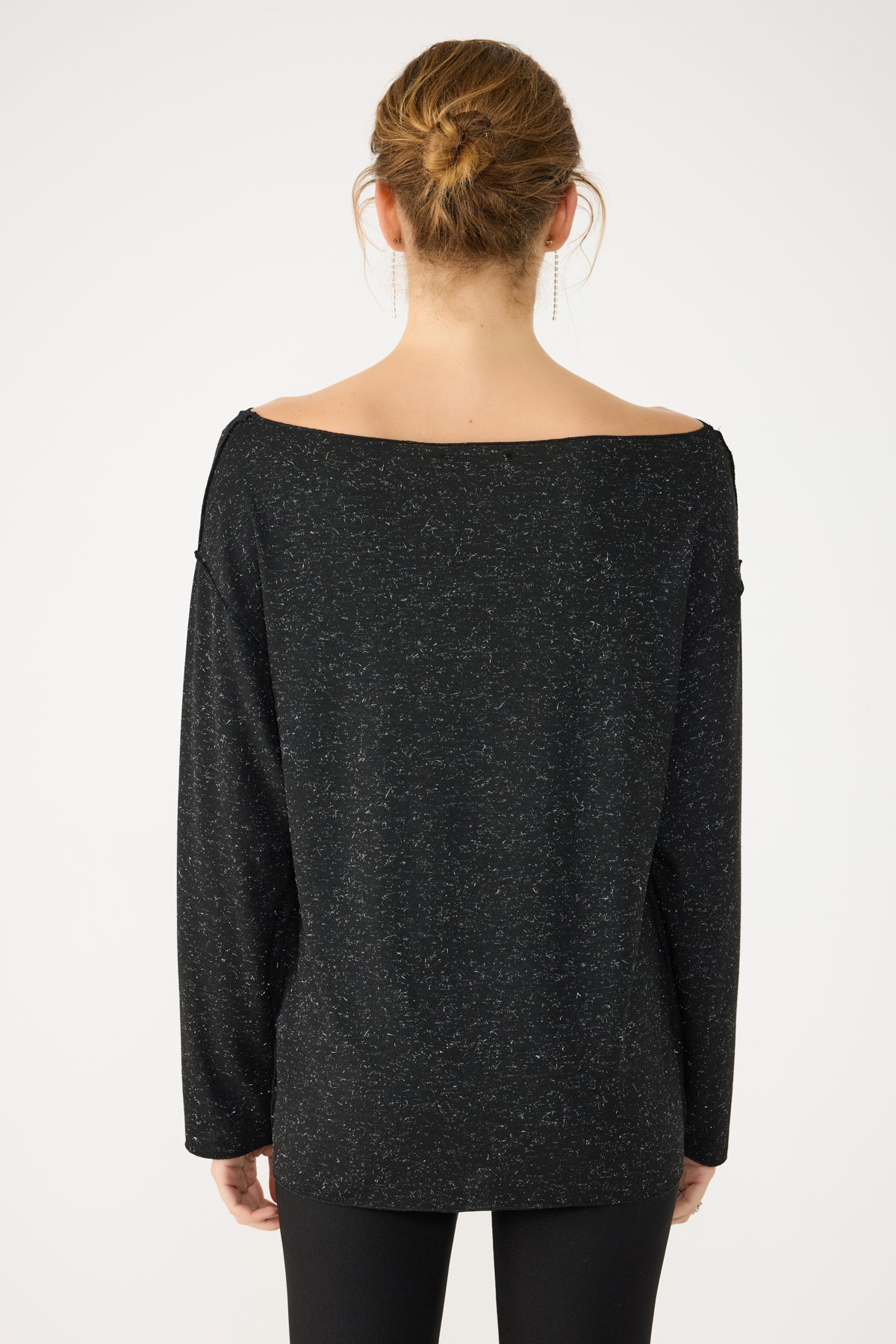 Glitzerndes Basic-Sweatshirt