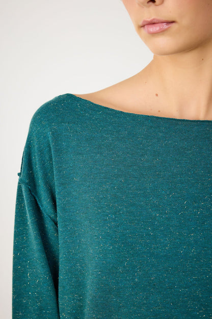 Glitzerndes Basic-Sweatshirt