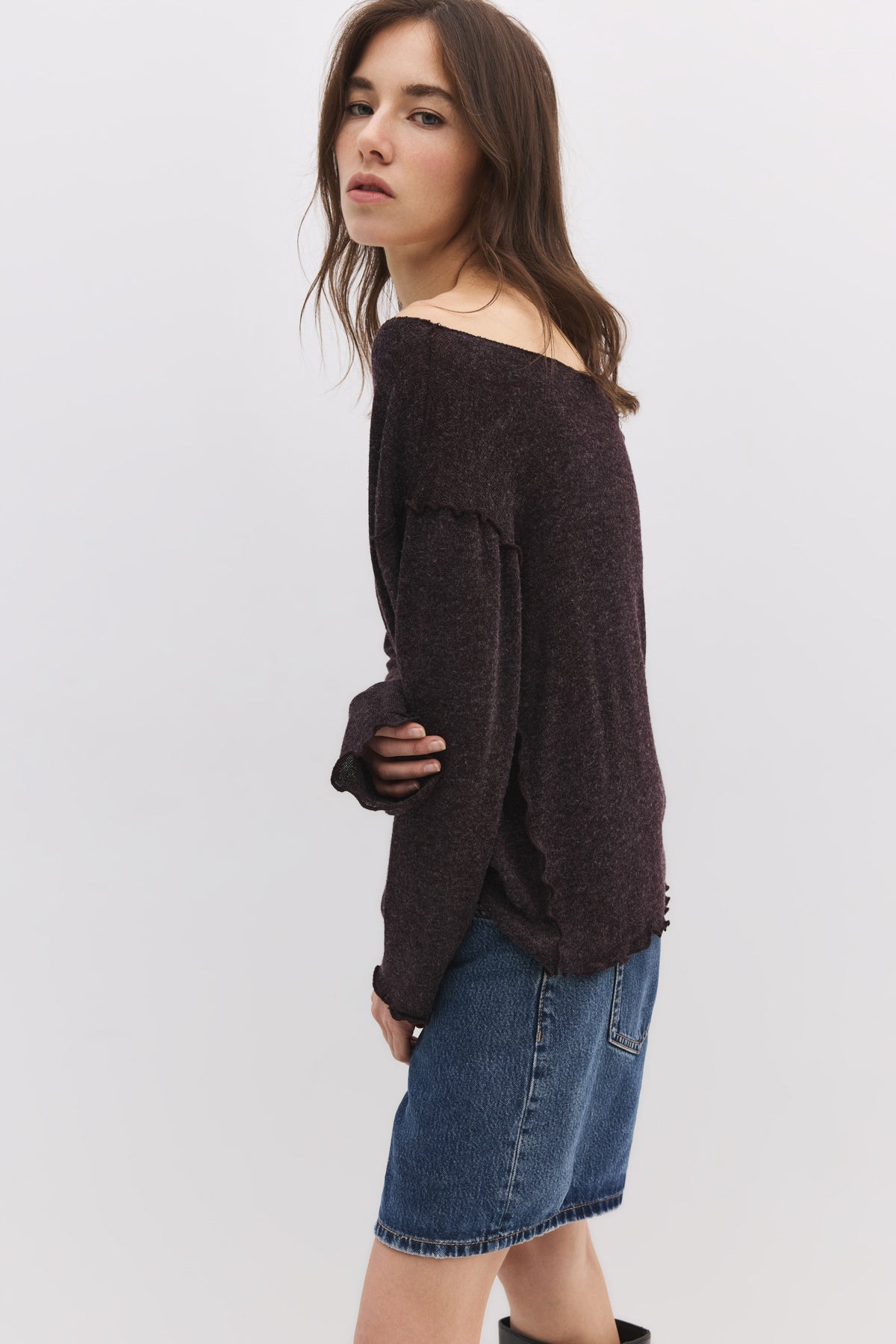 Glitzerndes, leichtes Sweatshirt