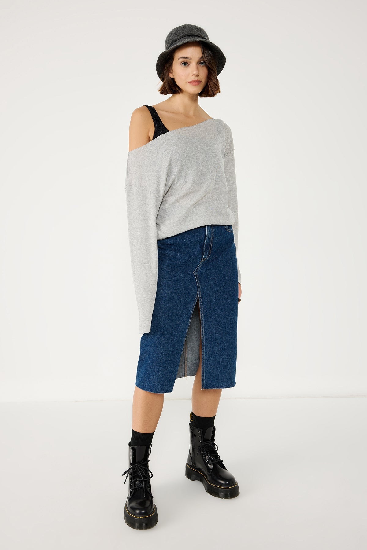 Glitzernde Basic-Bluse