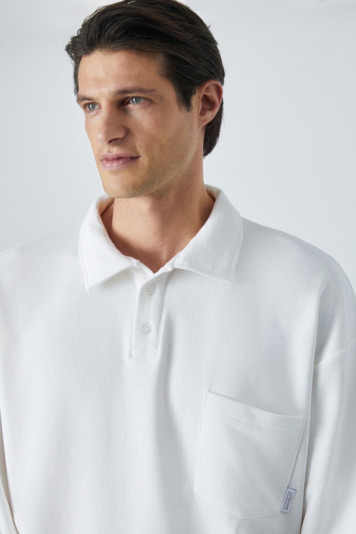 SIMPLYFY Herren Polo Sweatshirt