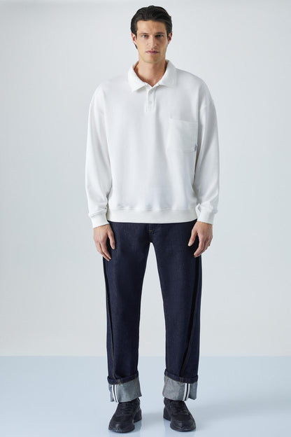 SIMPLYFY Herren Polo Sweatshirt