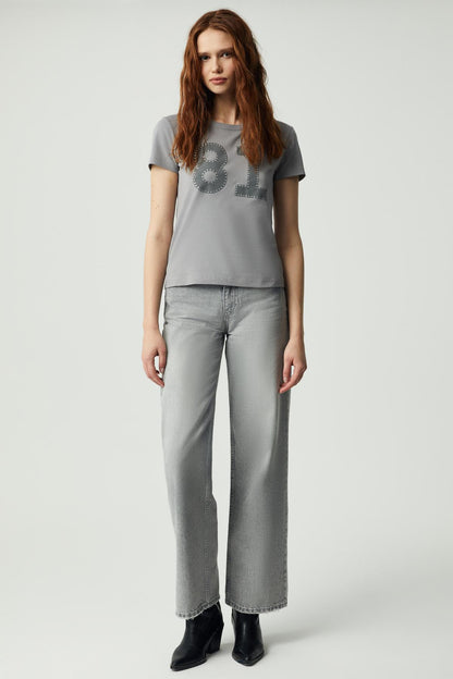 SINCE Damen Print Rundhals Shirt