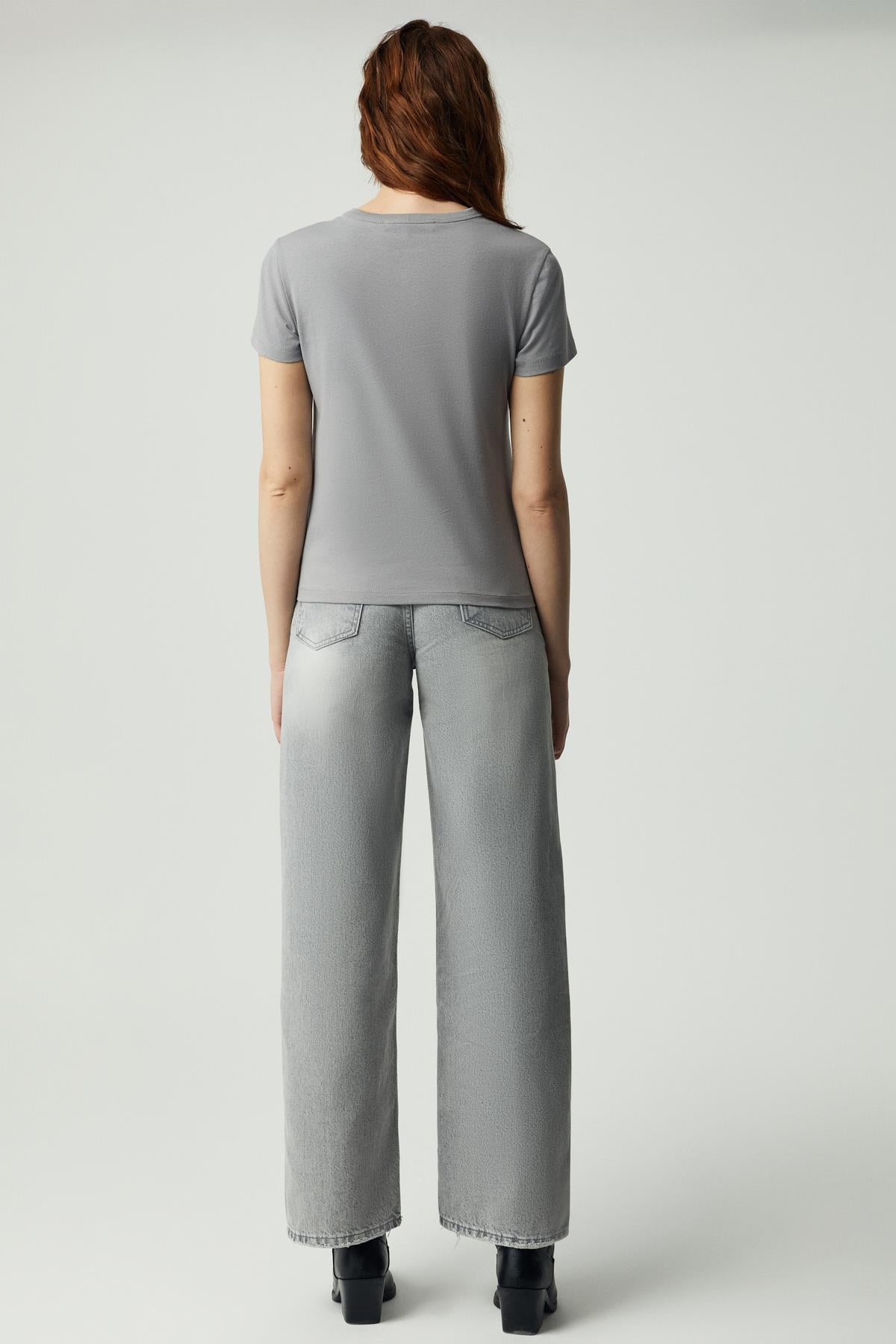 SINCE Damen Print Rundhals Shirt