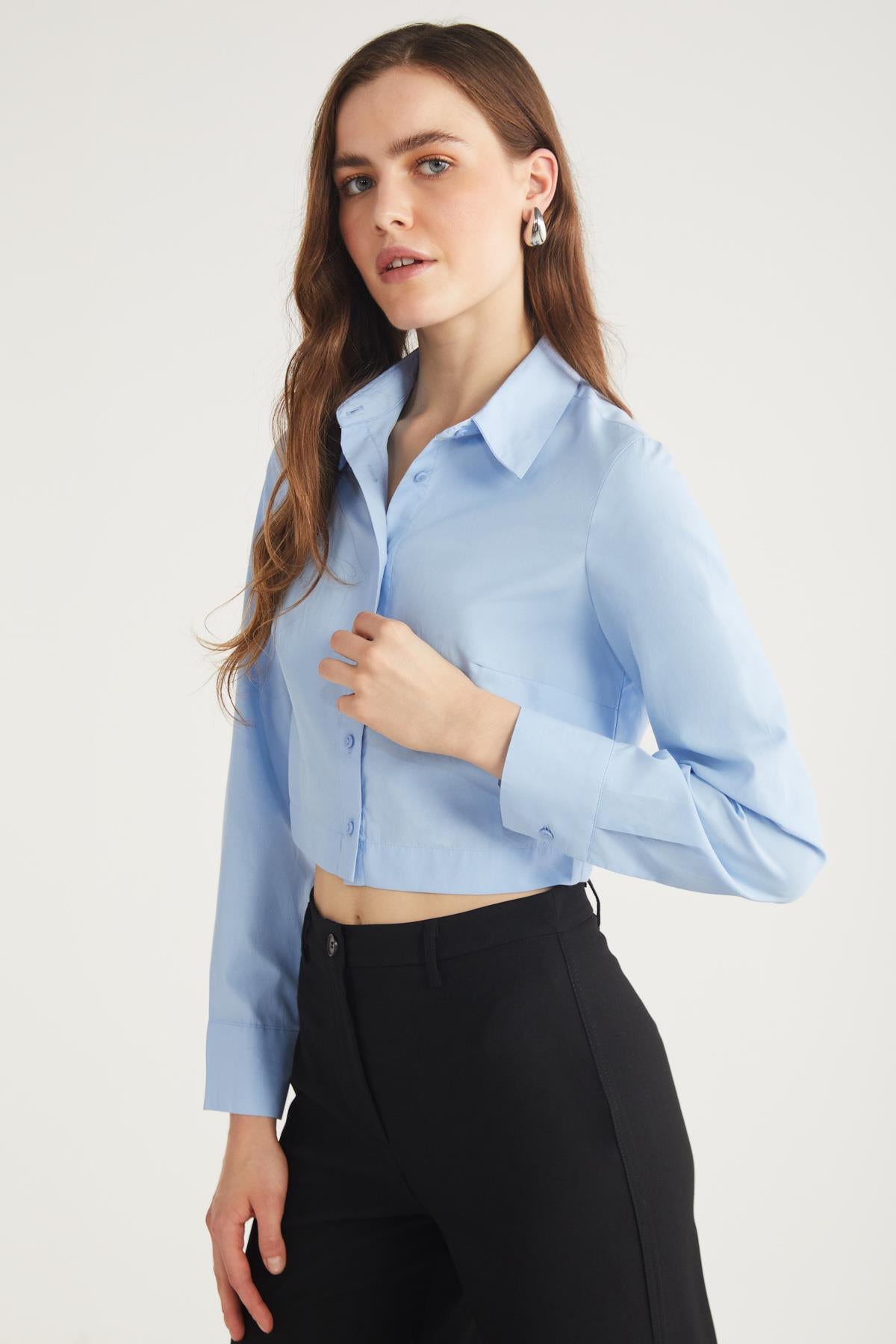 ETHIQUET SINTIA Webhemd Slim Fit Blau