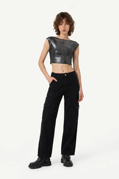 Rückenfreies Basic Top