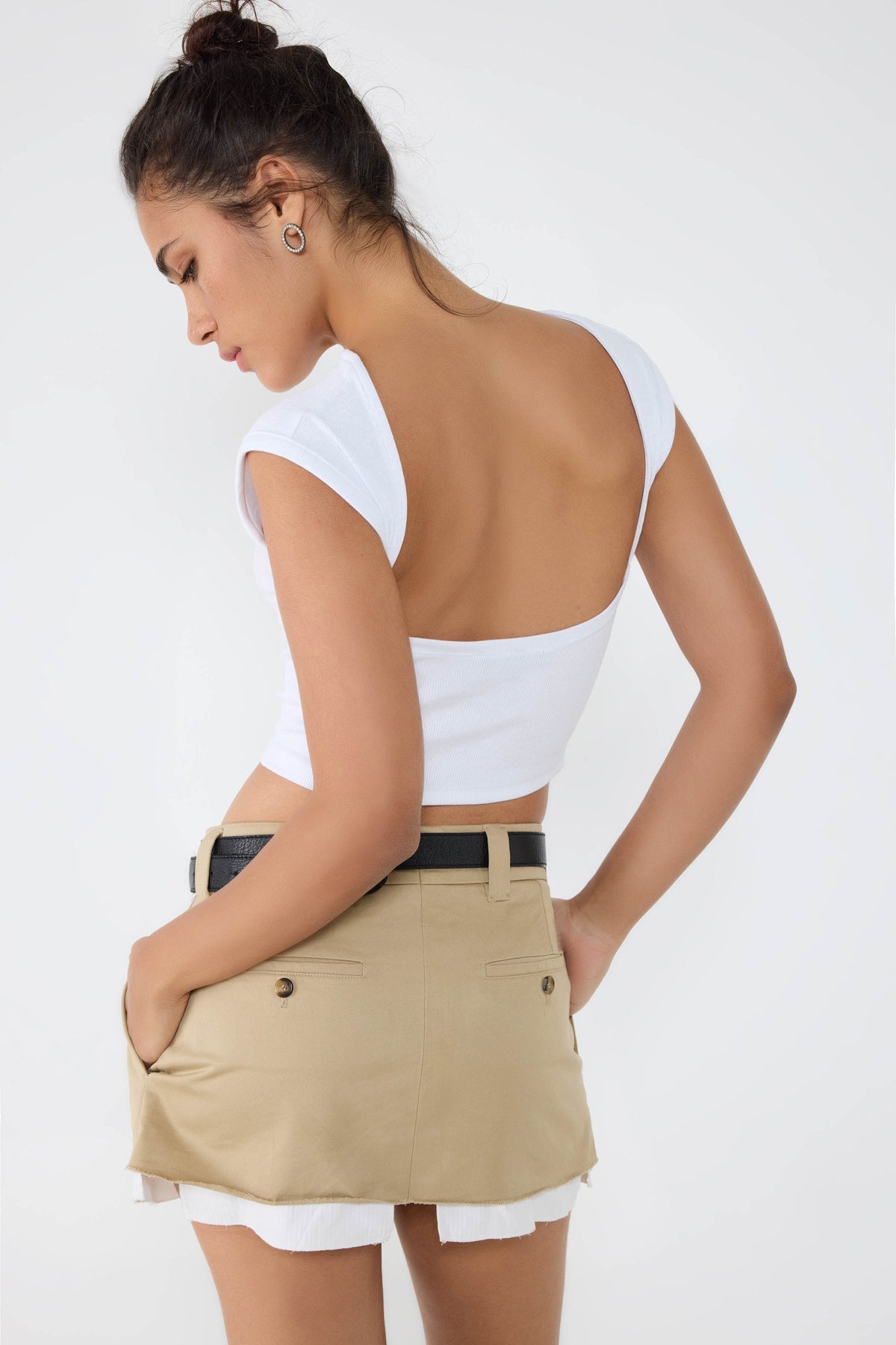 Rückenfreies Crop-Top
