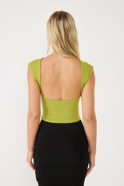 Rückenfreies Crop-Top