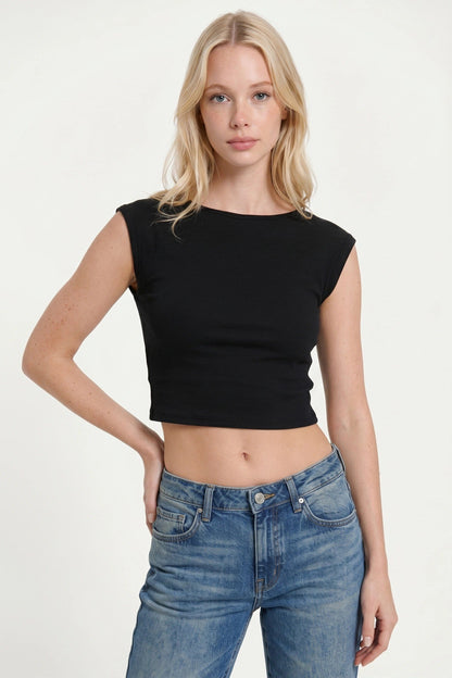 Rückenfreies Crop Top