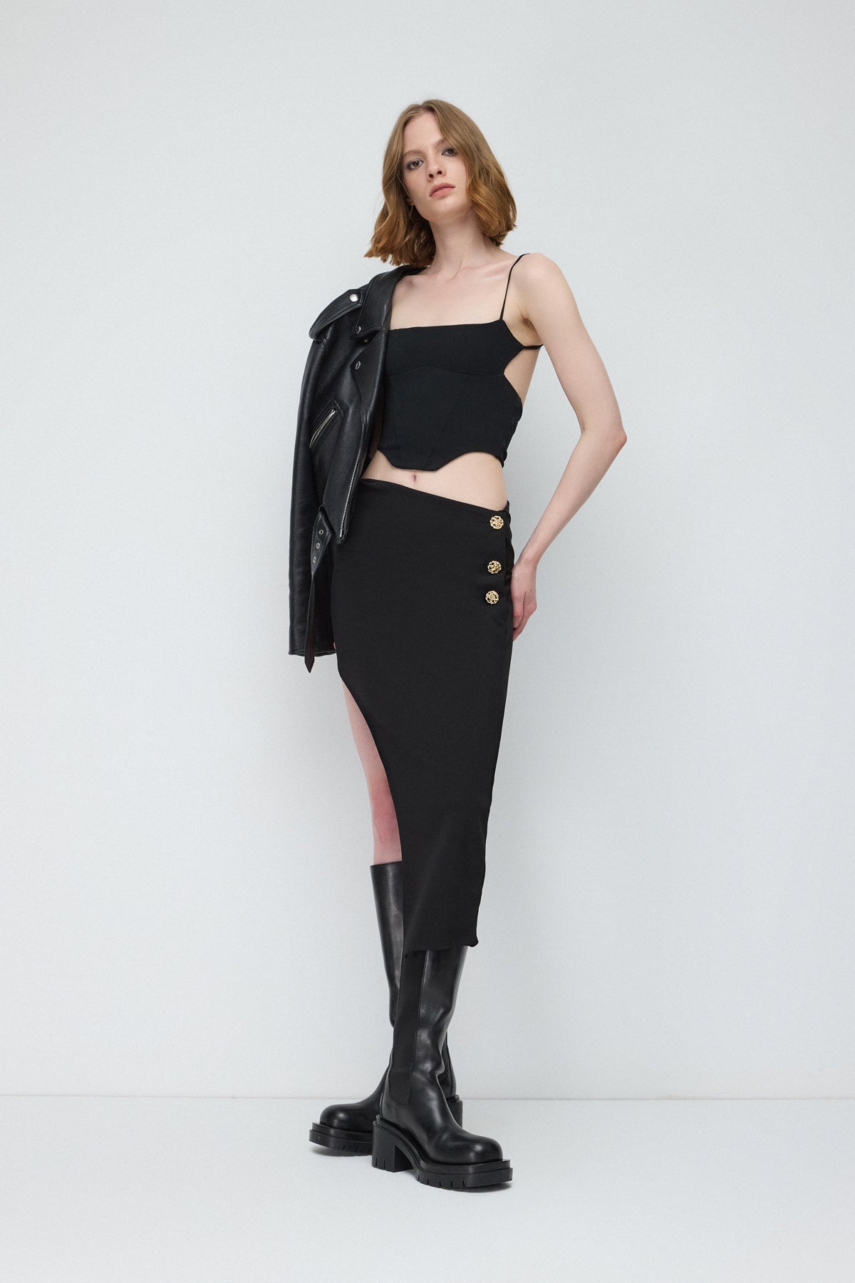 Rückenfreie Crop-Bluse