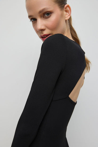 Langärmeliges Minikleid