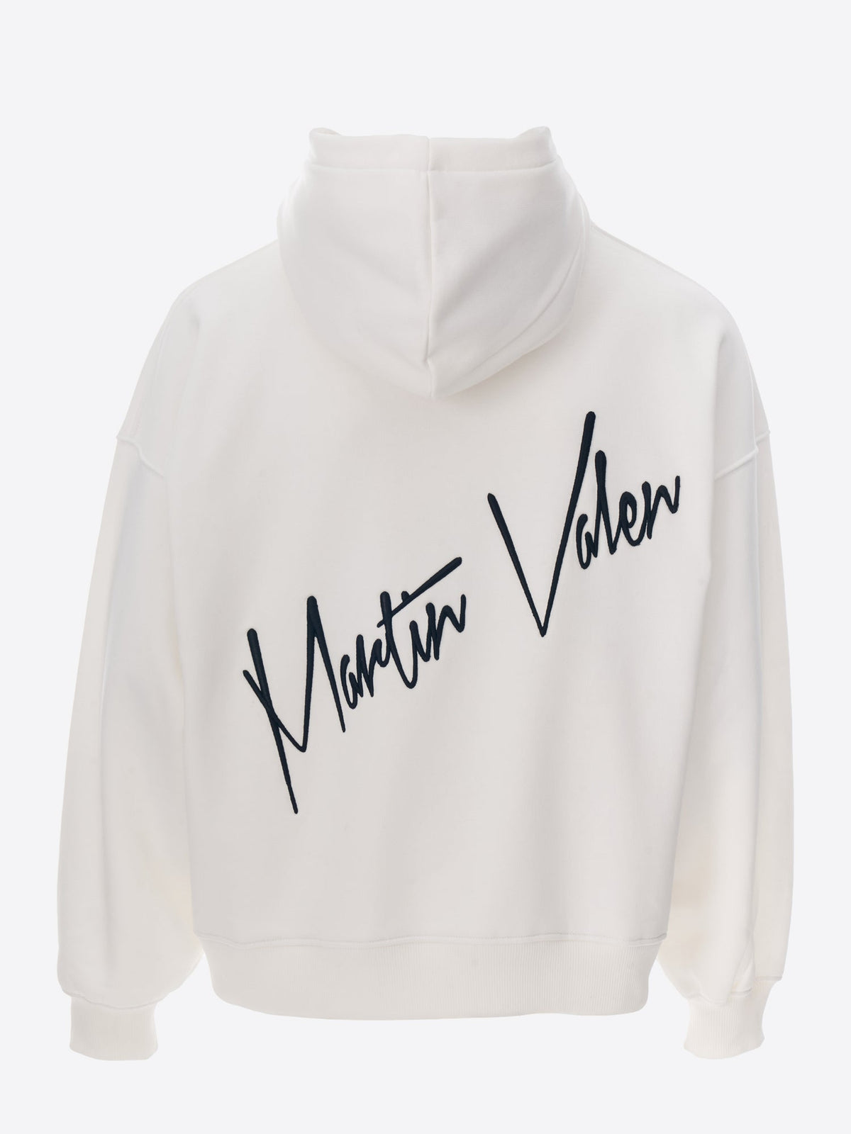 Bestickter Beige Kapuzenpullover - Größe L