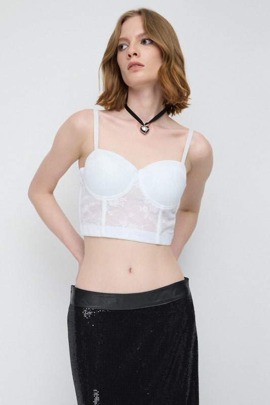 Verstellbares Bustier mit Schnürung am Rücken