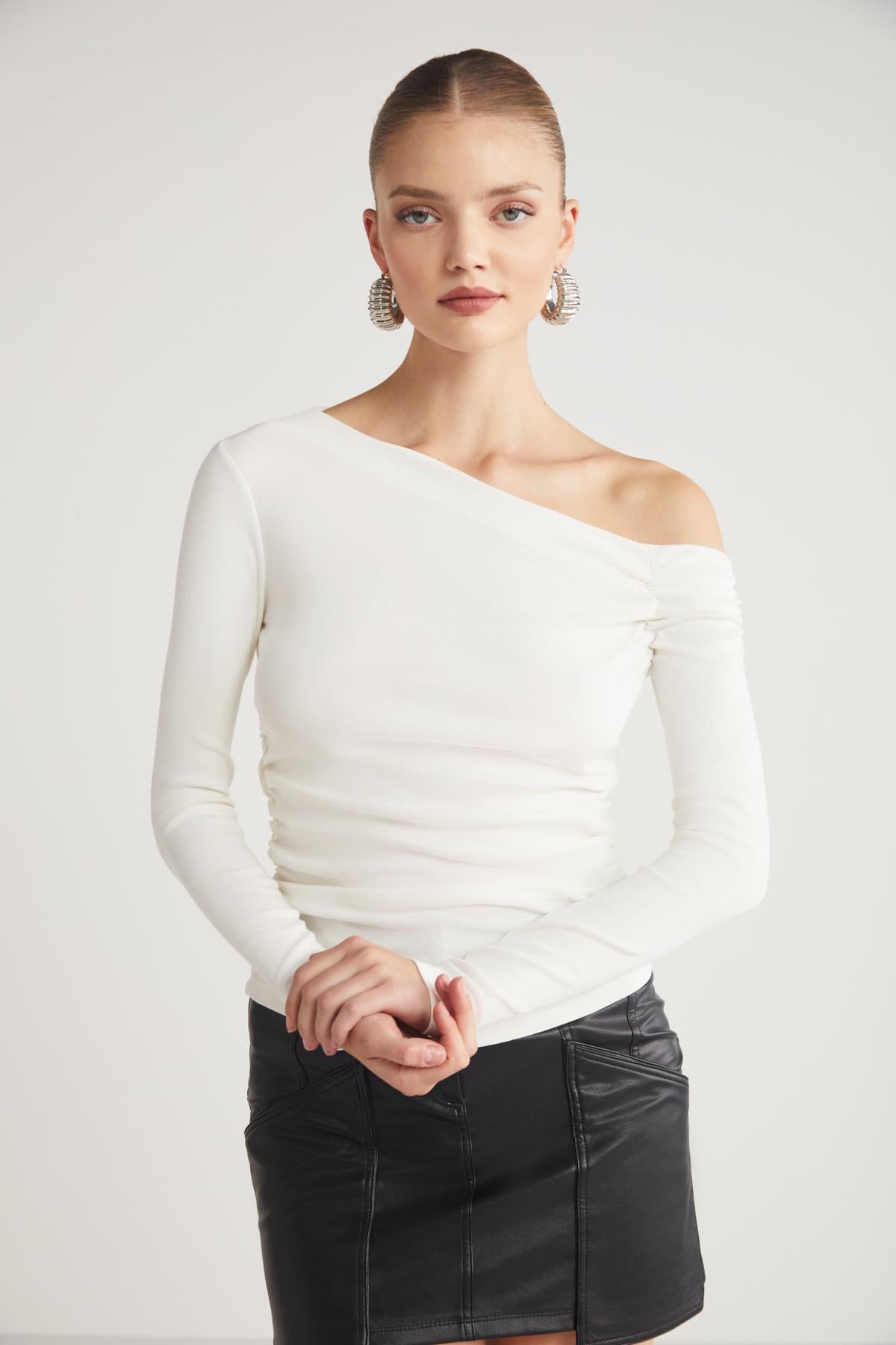 GRIMELANGE SISSI Damen Bio-Baumwoll-Bluse Ecru