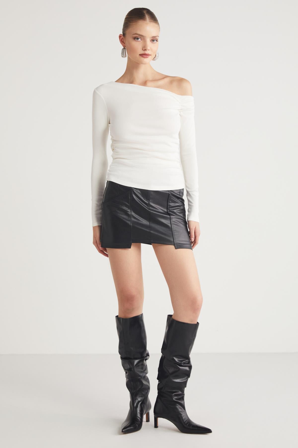 GRIMELANGE SISSI Damen Bio-Baumwoll-Bluse Ecru