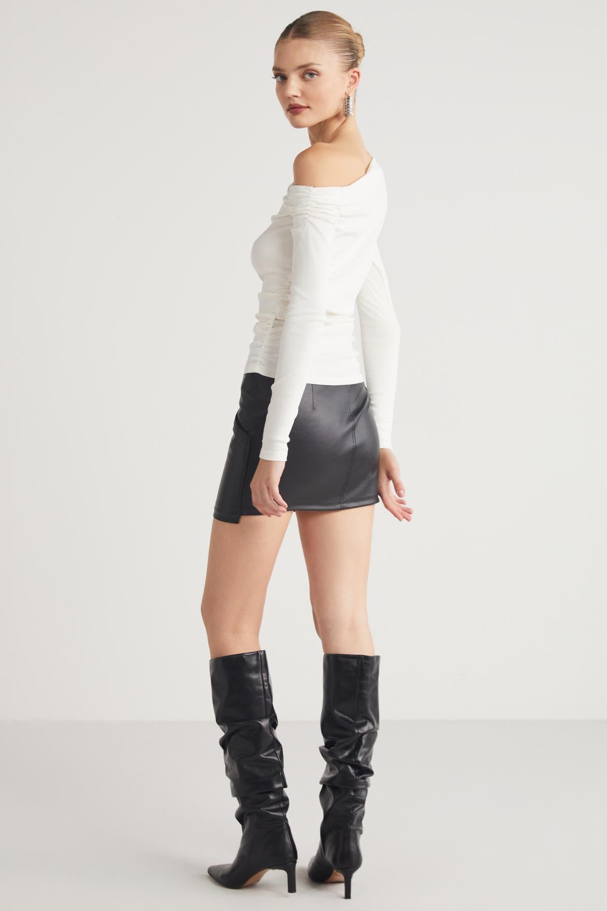 GRIMELANGE SISSI Damen Bio-Baumwoll-Bluse Ecru