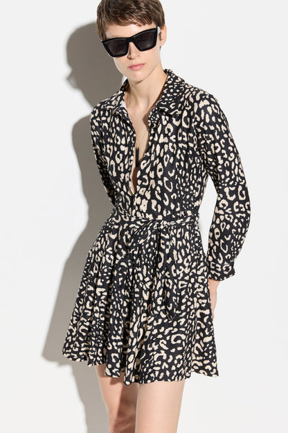 Langärmeliges Minikleid