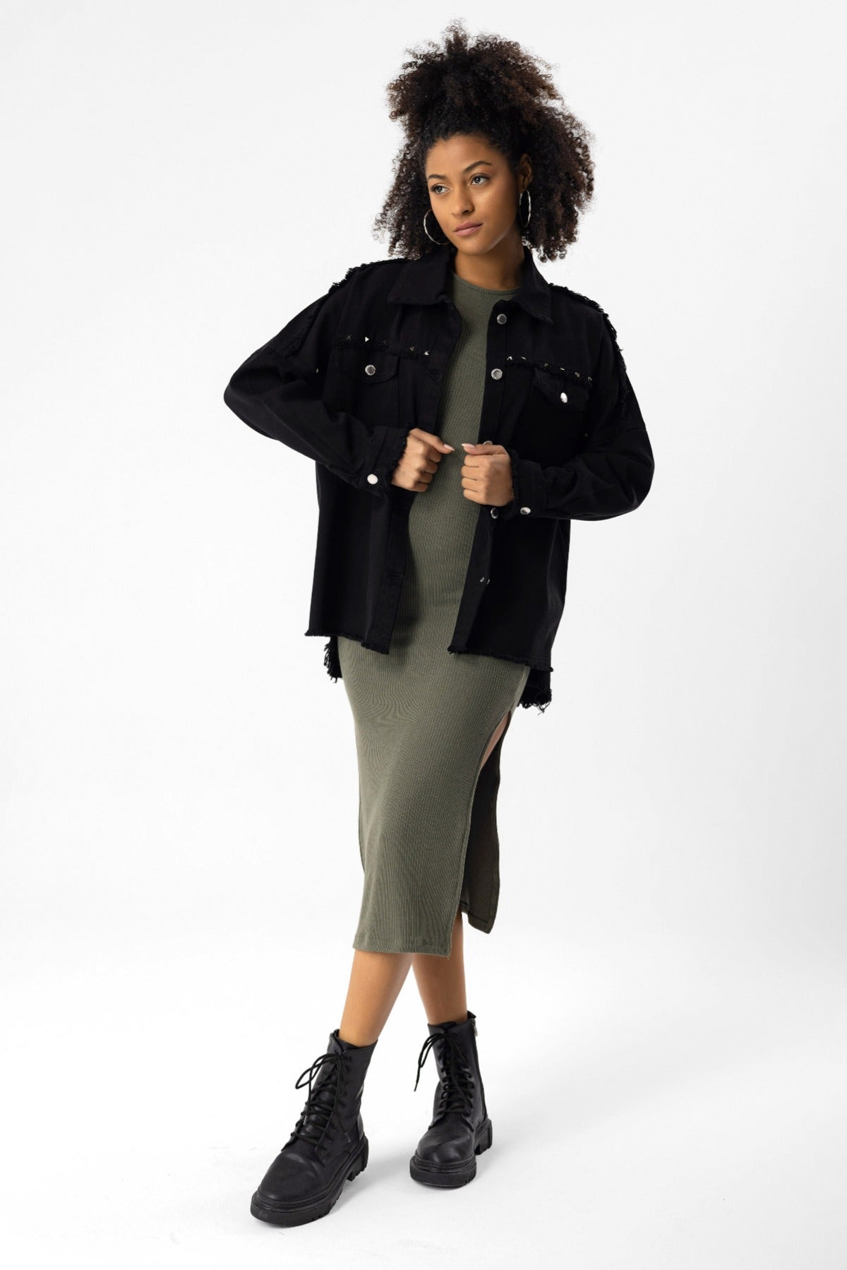 Jacke mit geknöpften Taschen