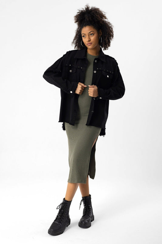 Jacke mit geknöpften Taschen