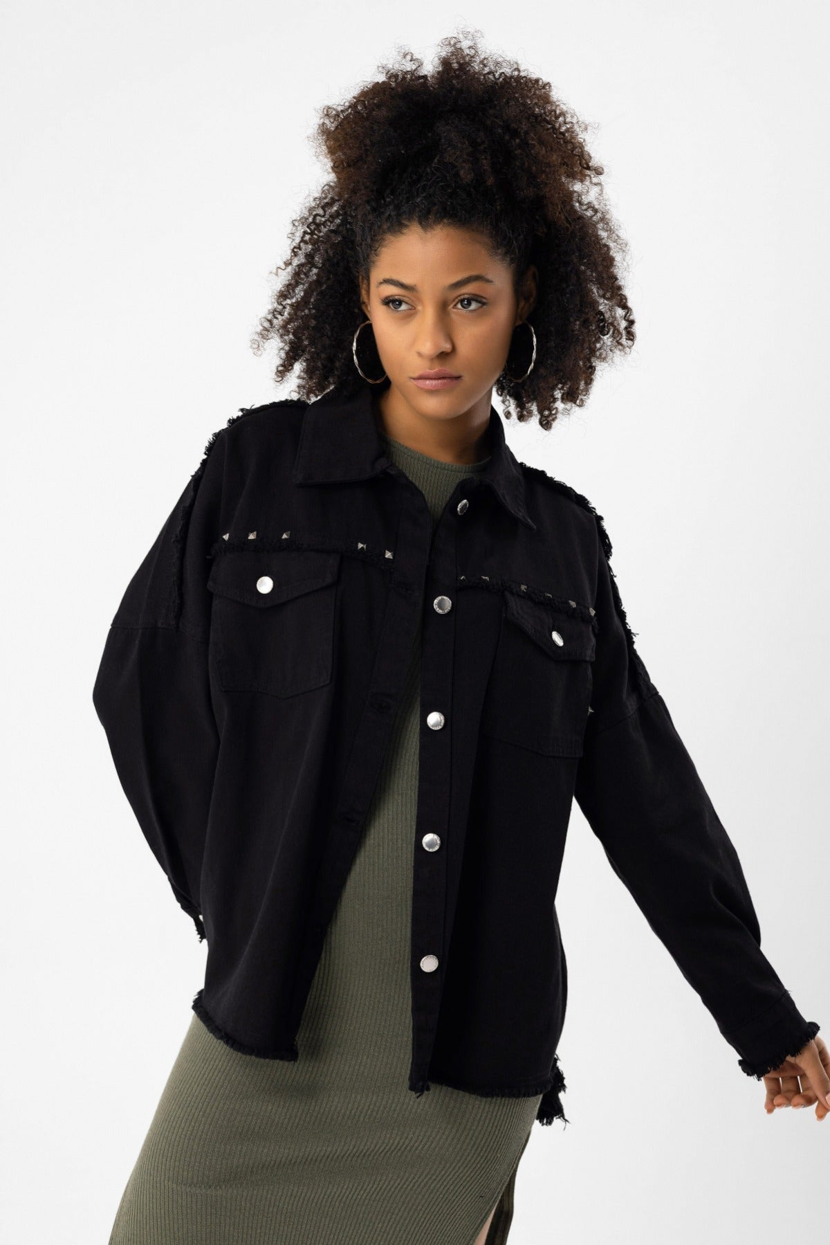 Jacke mit geknöpften Taschen