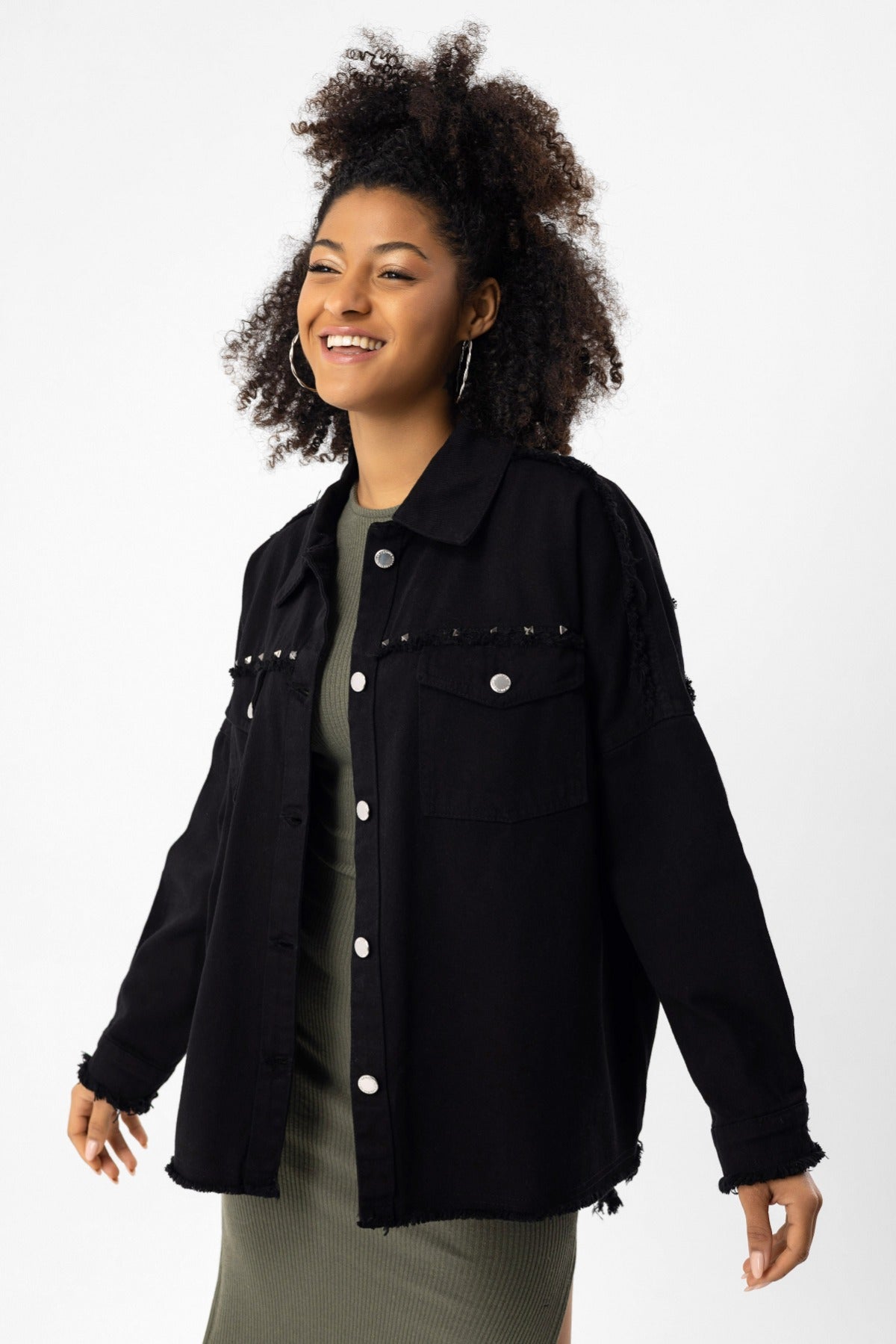 Jacke mit geknöpften Taschen