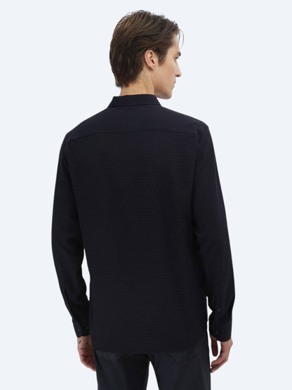Klassisches Gewebtes Regular Fit Hemd