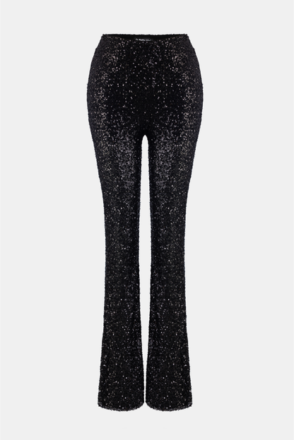 Paillettenbesetzte Stretchhose