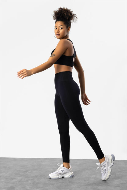 Nahtlose Sportleggings mit hohem Bund
