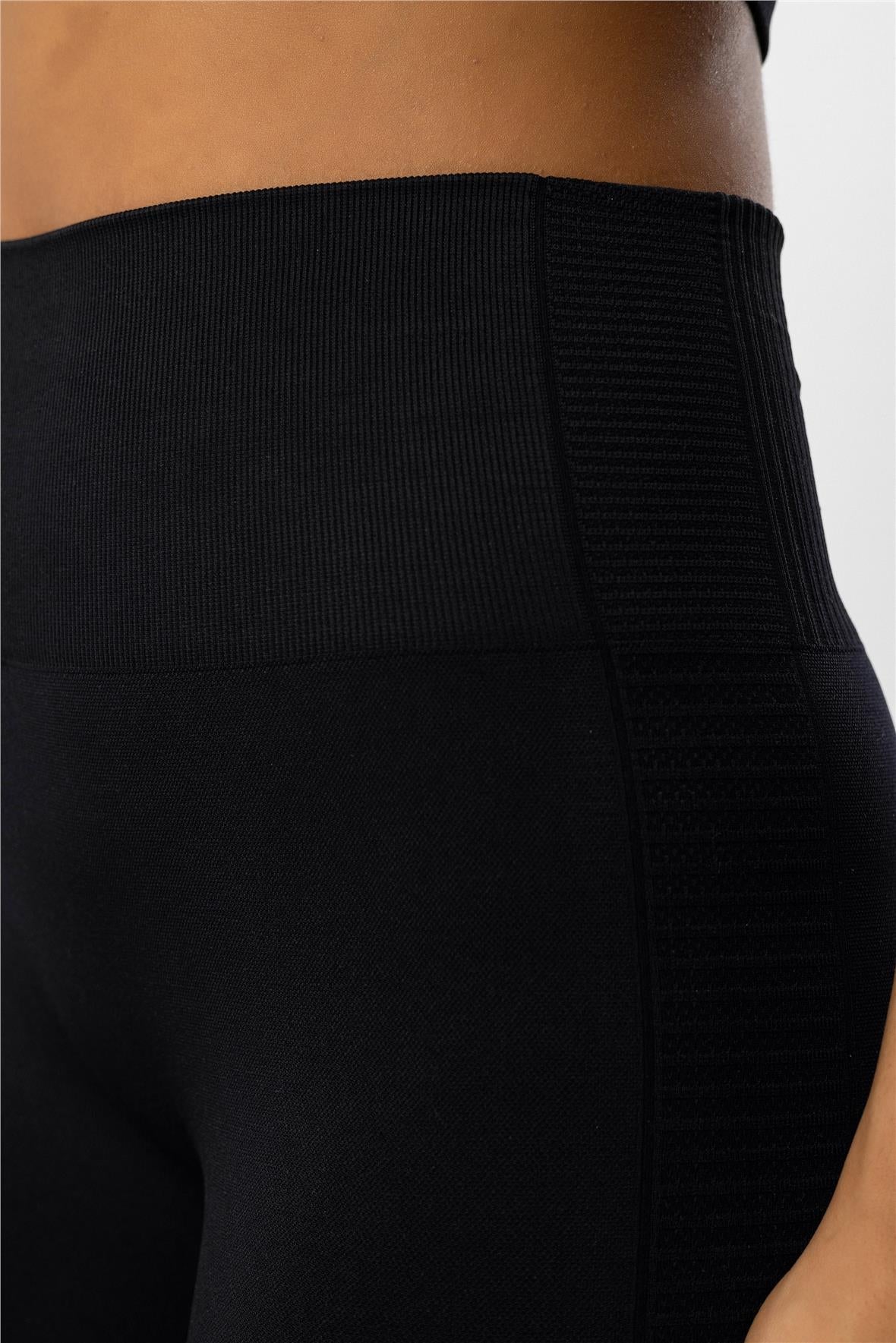Nahtlose Sportleggings mit hohem Bund
