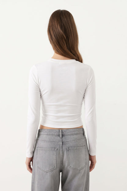 SLERAS Damen Slim-Fit Langarmshirt