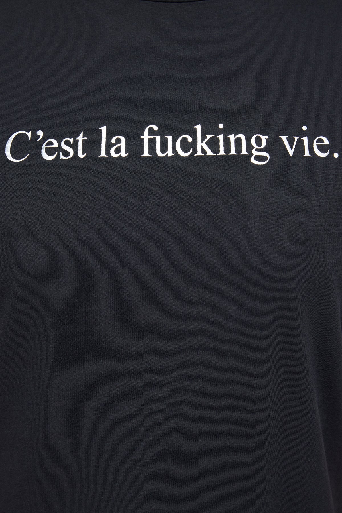 Einfaches T-Shirt mit Slogan-Aufdruck