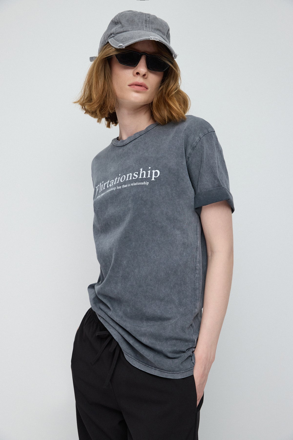 Bedrucktes Basic-T-Shirt