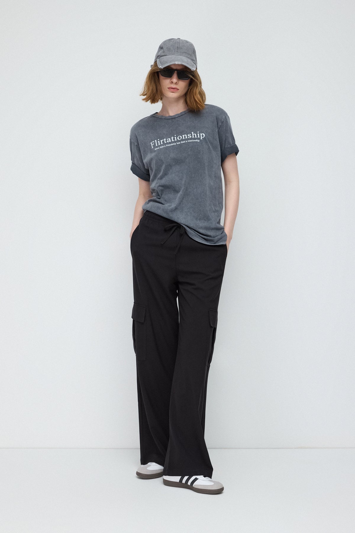 Bedrucktes Basic-T-Shirt