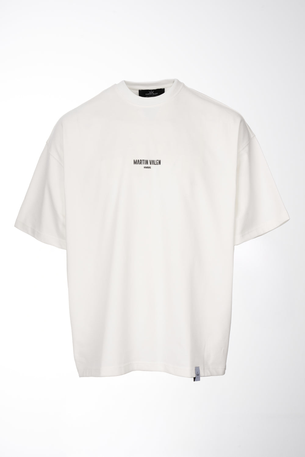 Designer Weiß Bedrucktes T-Shirt - Groß