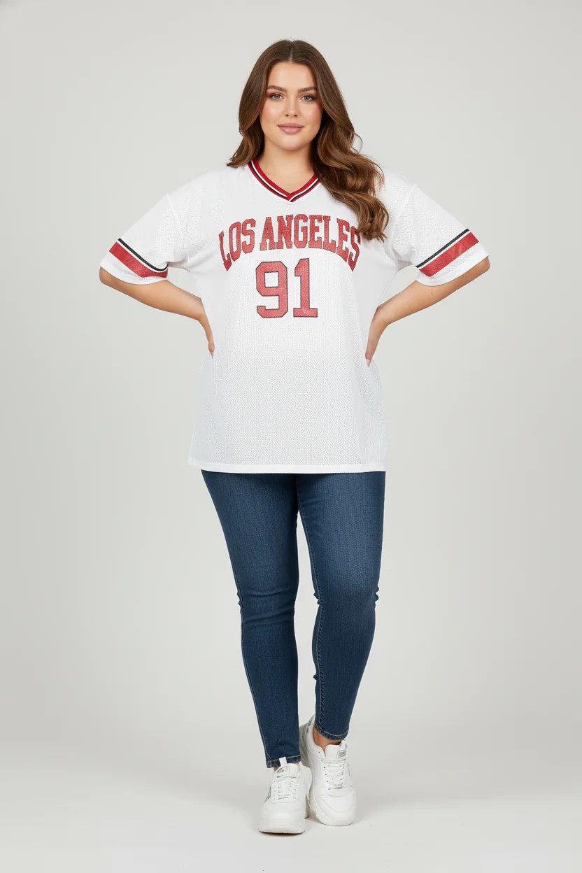 Sporttop mit Slogan