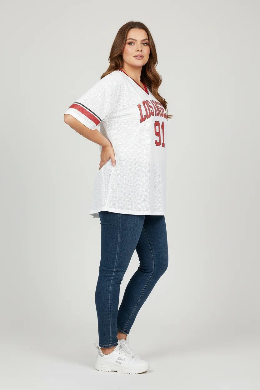Sporttop mit Slogan