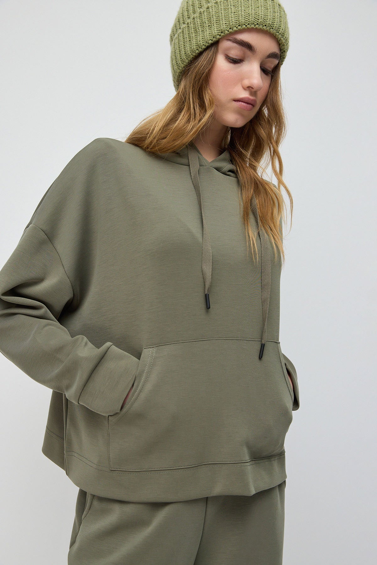 Kapuzenpullover aus weichem Material