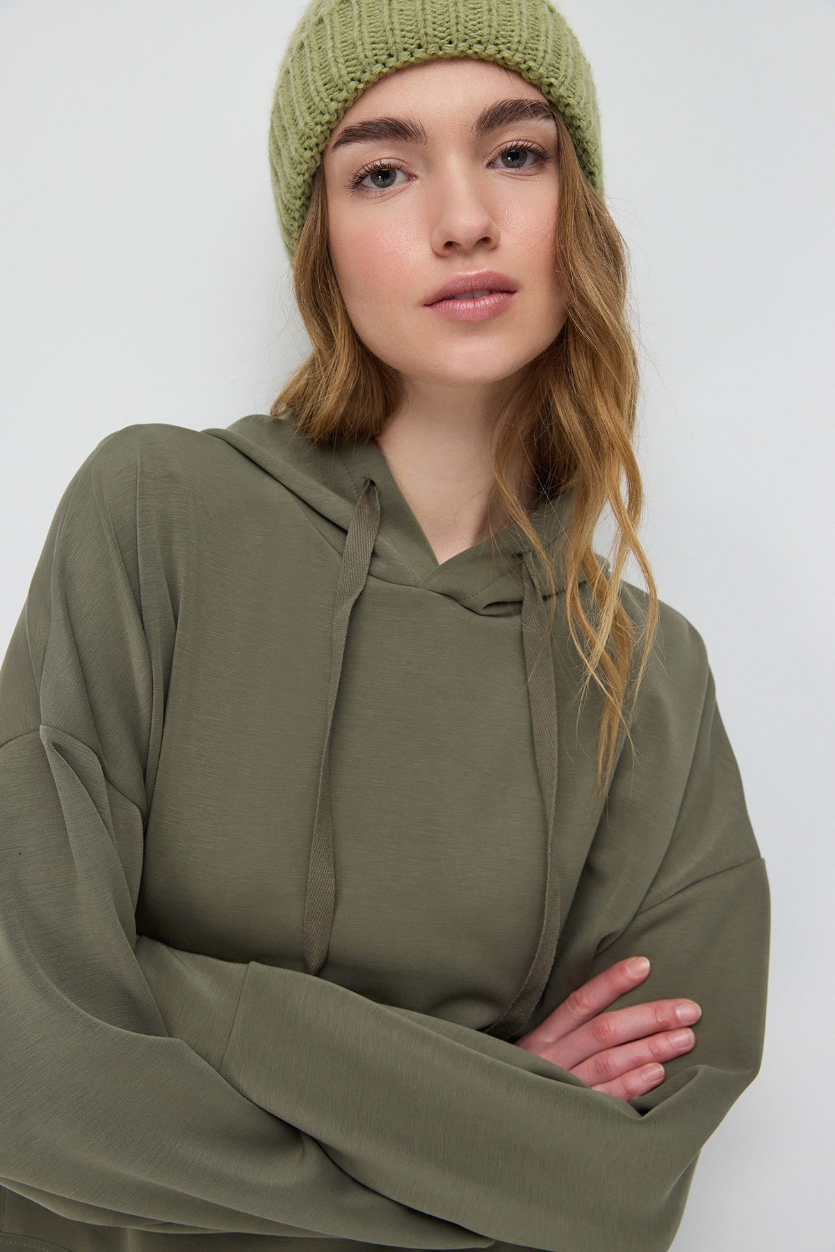 Kapuzenpullover aus weichem Material