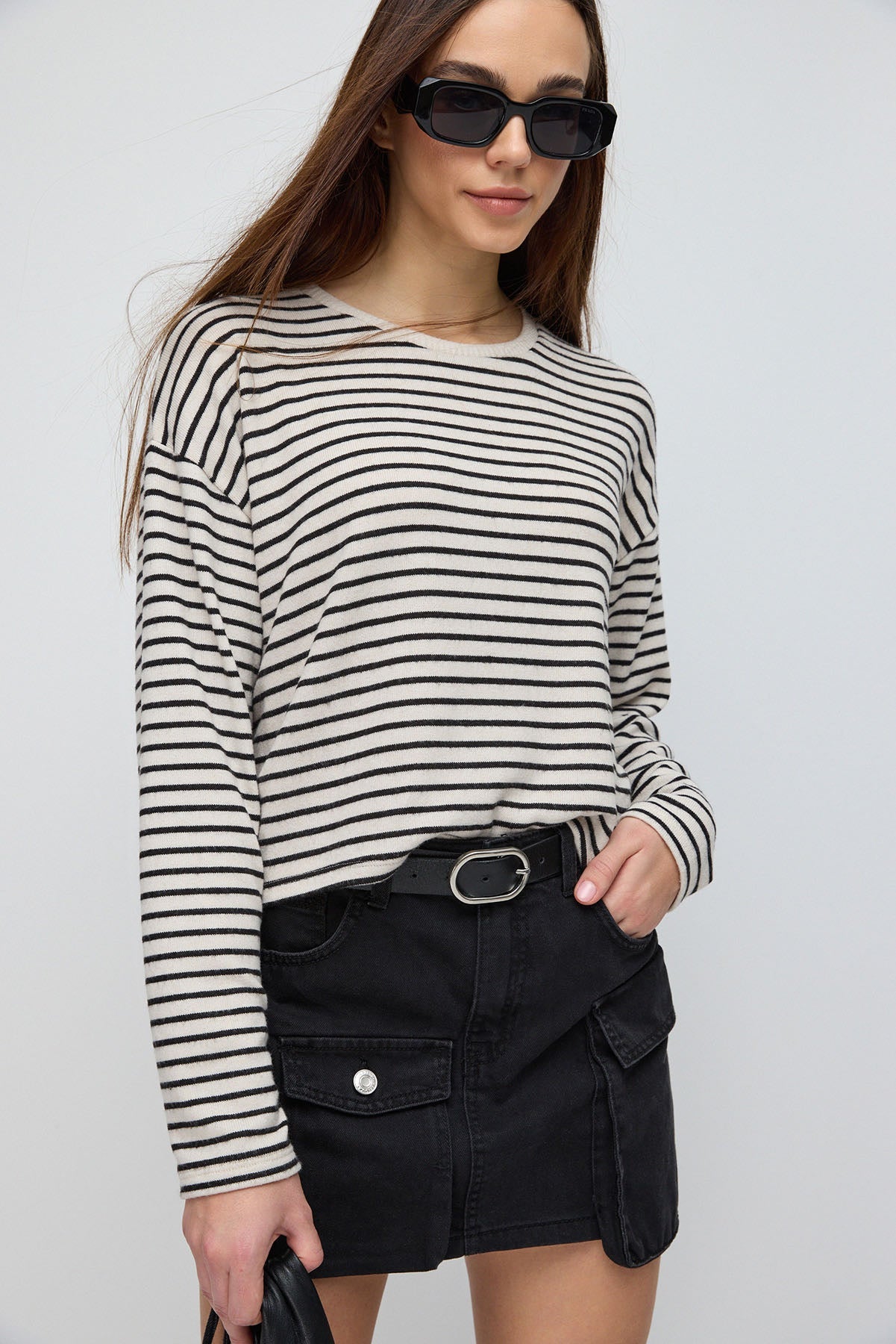 Basic-Bluse mit weichem Griff