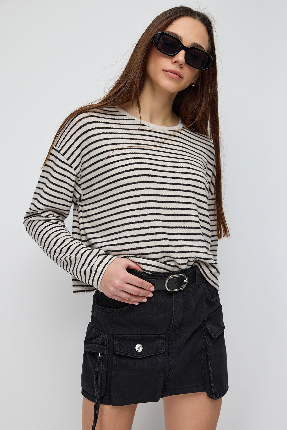 Basic-Bluse mit weichem Griff