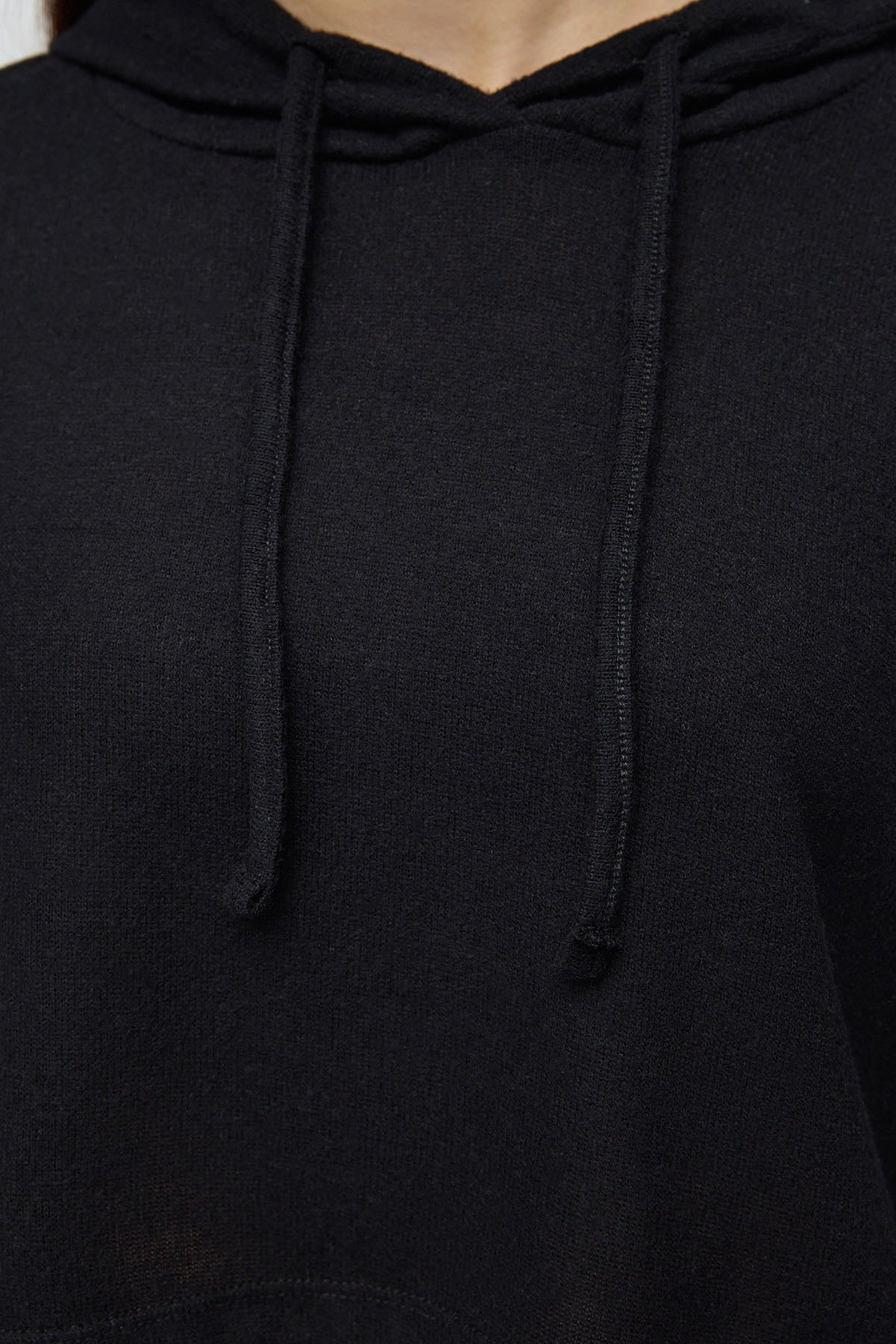 Kapuzen-Crop-Sweatshirt