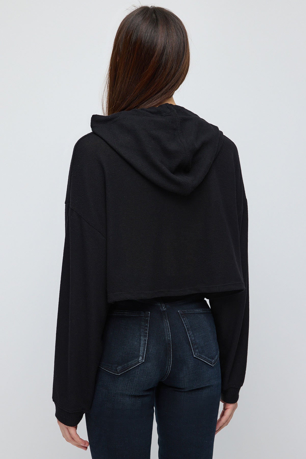 Kapuzen-Crop-Sweatshirt