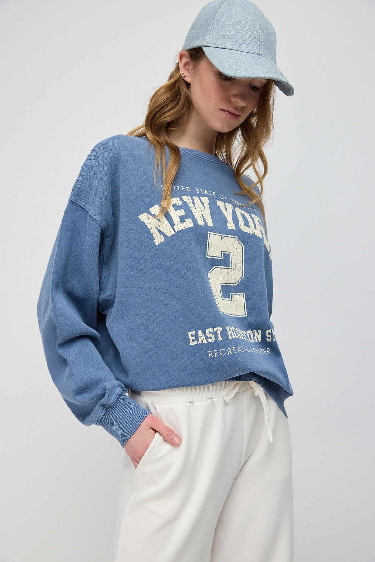 Bedrucktes Oversize-Sweatshirt