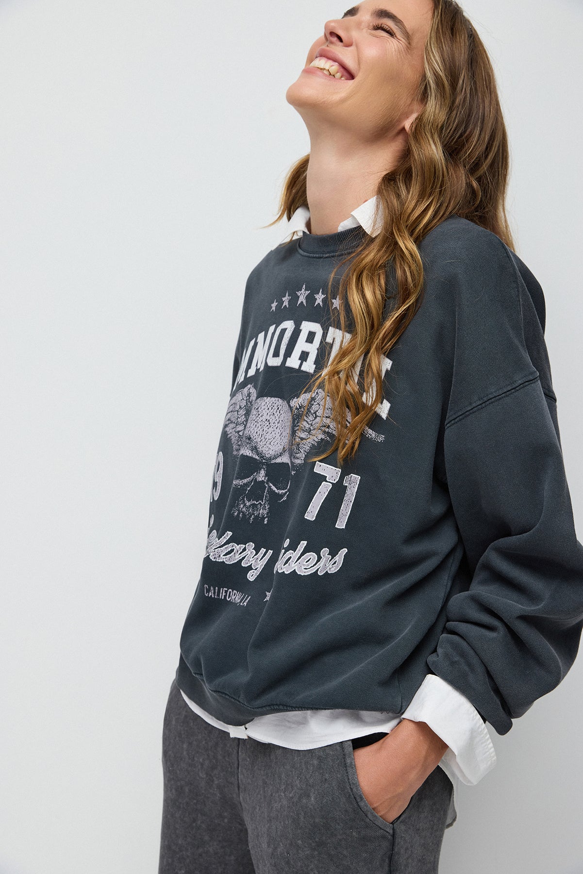 Bedrucktes Oversize-Sweatshirt