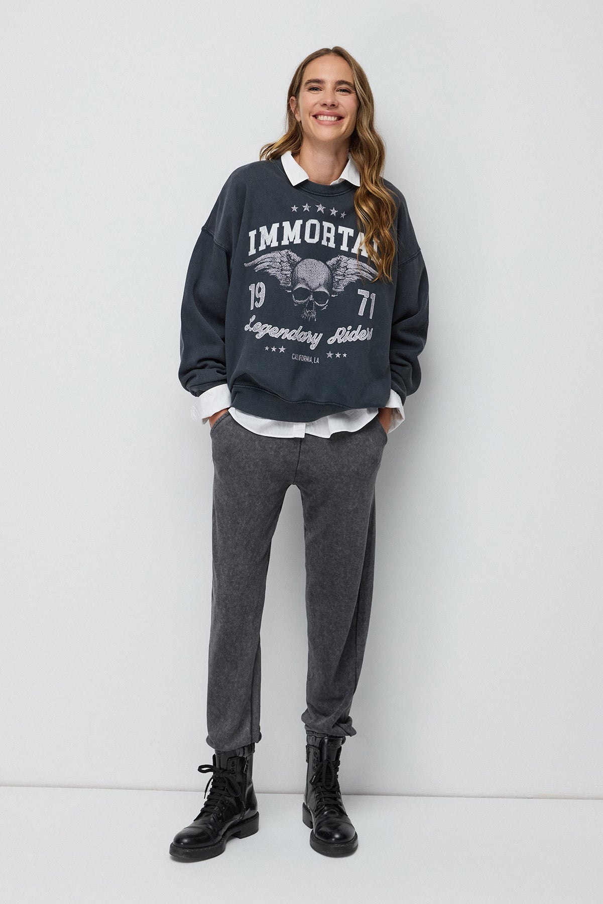 Bedrucktes Oversize-Sweatshirt